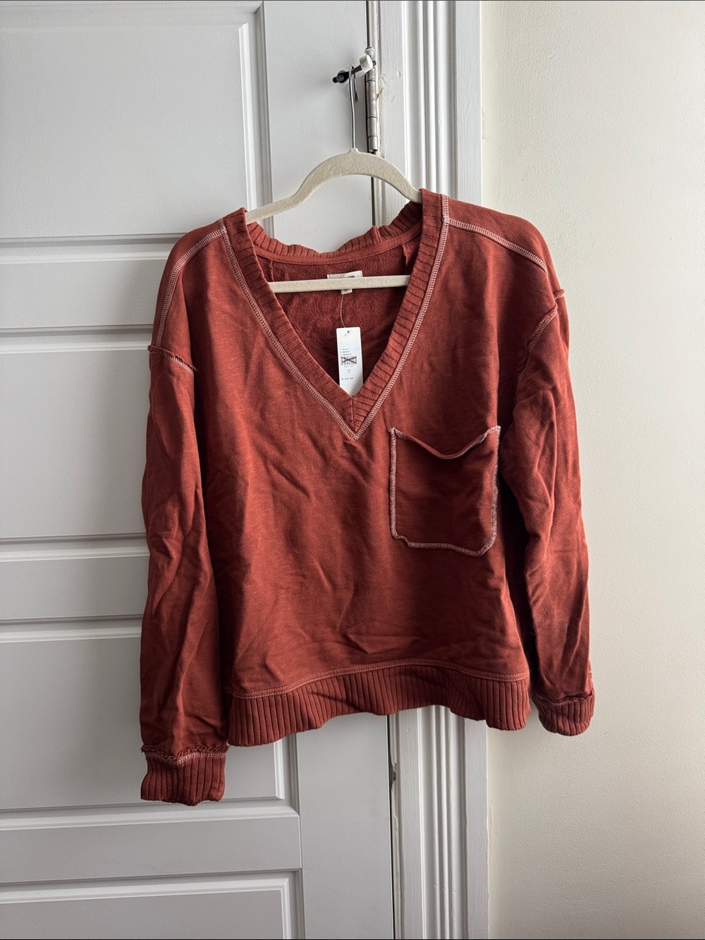 Pilcro v neck sweatshirt